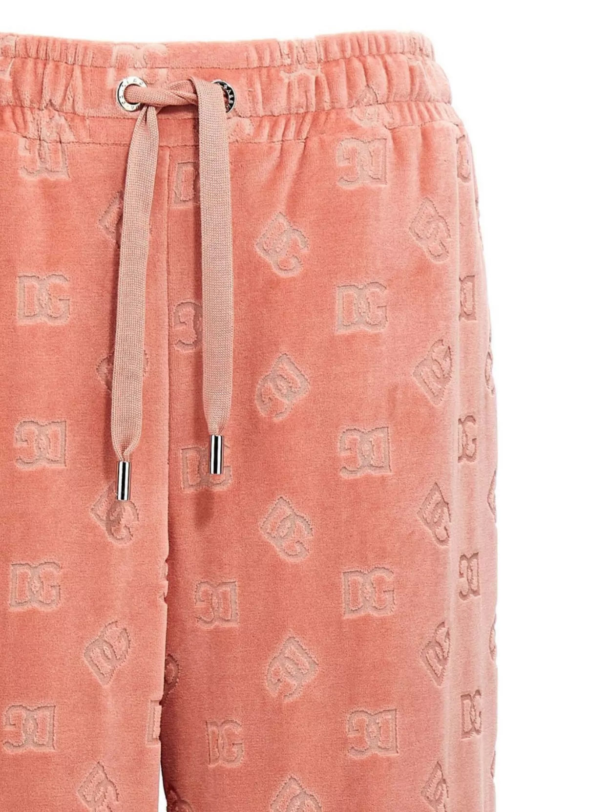 Dolce & Gabbana Chenille Jogging Pants With Jacquard Dg Logo