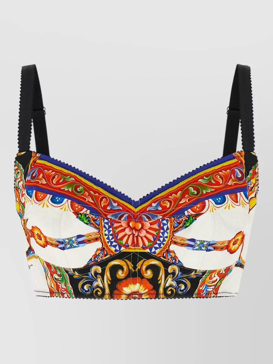 Dolce&Gabbana Printed Crop Top