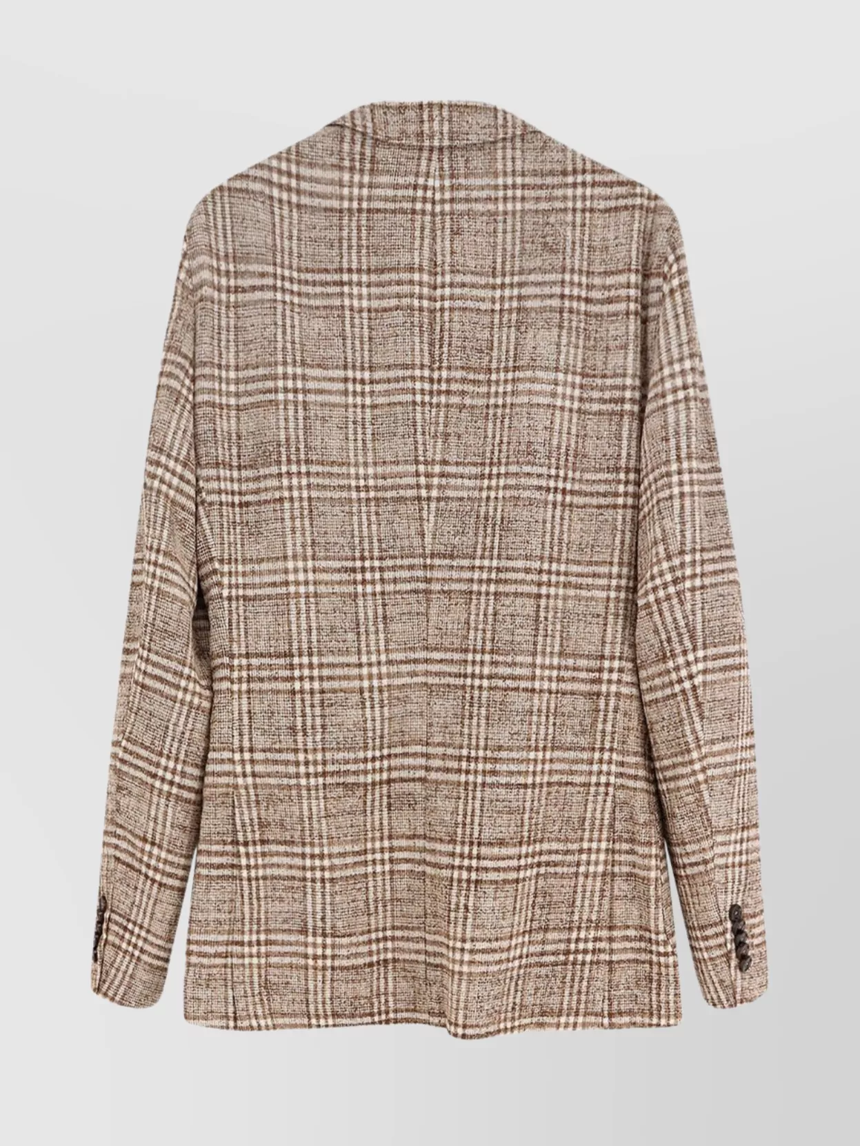 Hugo Boss Tailored Check Pattern Blazer With Notch Lapel In Multi