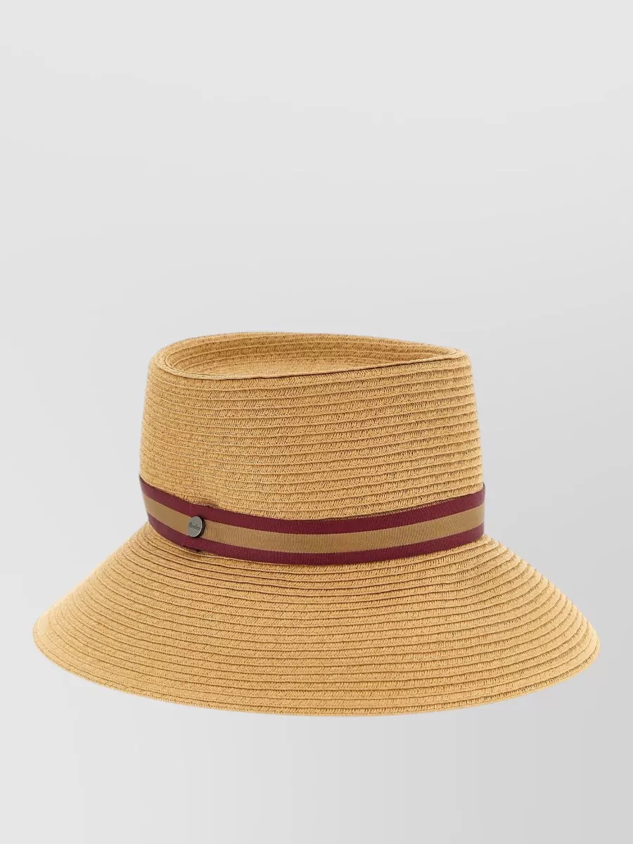 Borsalino Wide Brim Two Tone Sun Hat