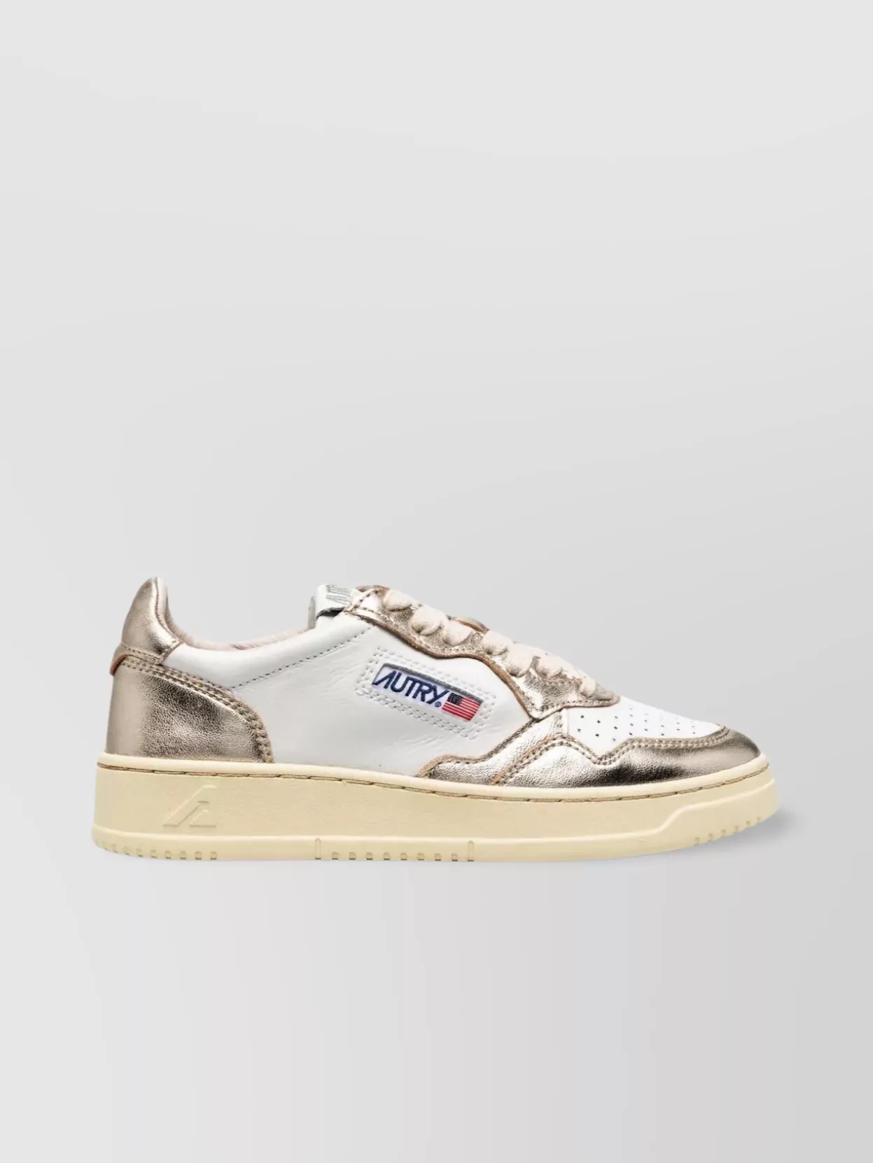 Autry "low Top Medalist" Leather Sneakers In Multi
