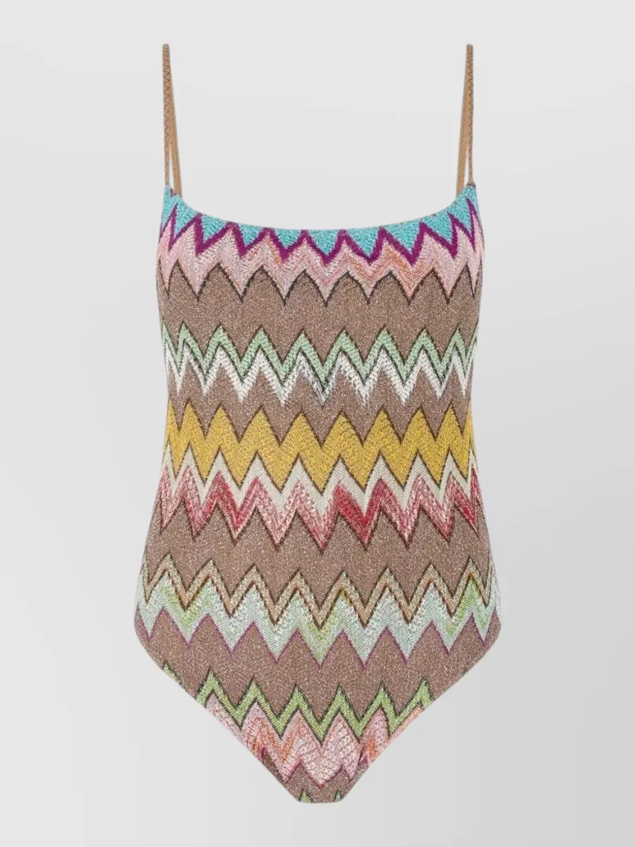 Missoni Zigzag-Pattern One-Piece Swimsuit