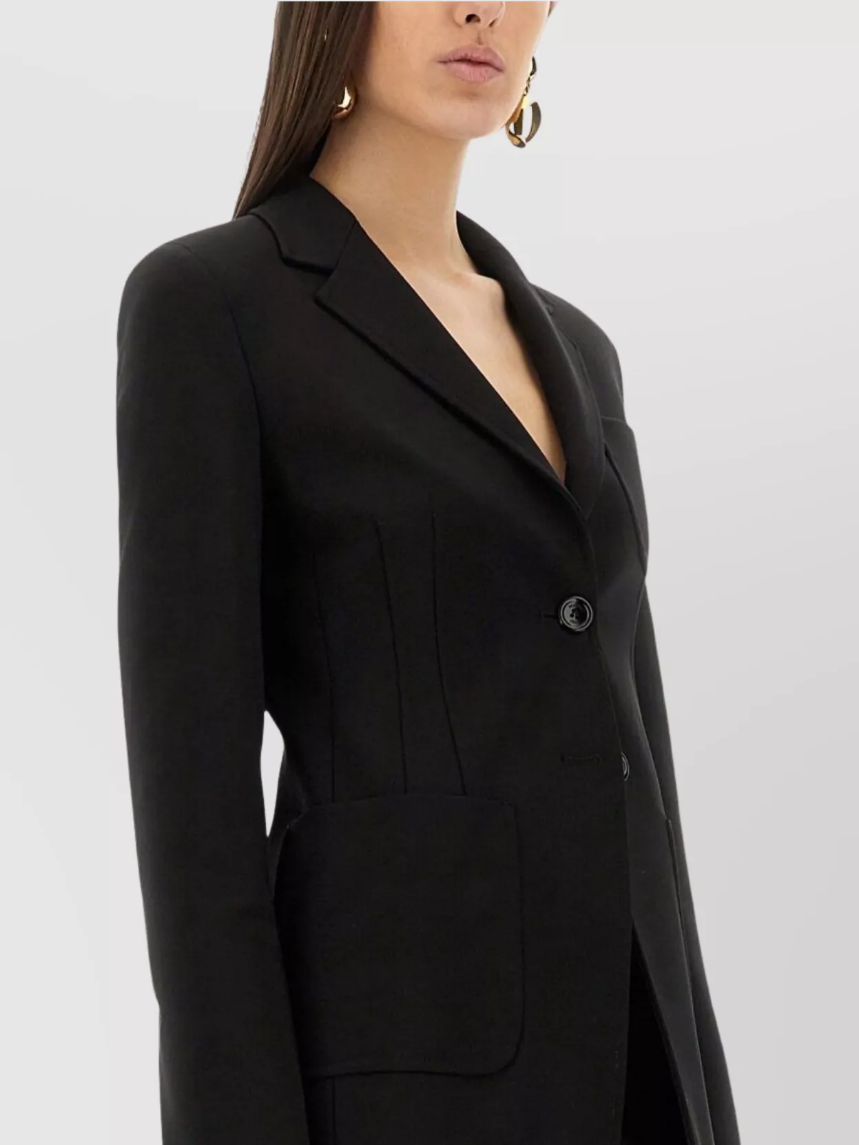 Max Mara Slim Fit Jacket Notched Lapels