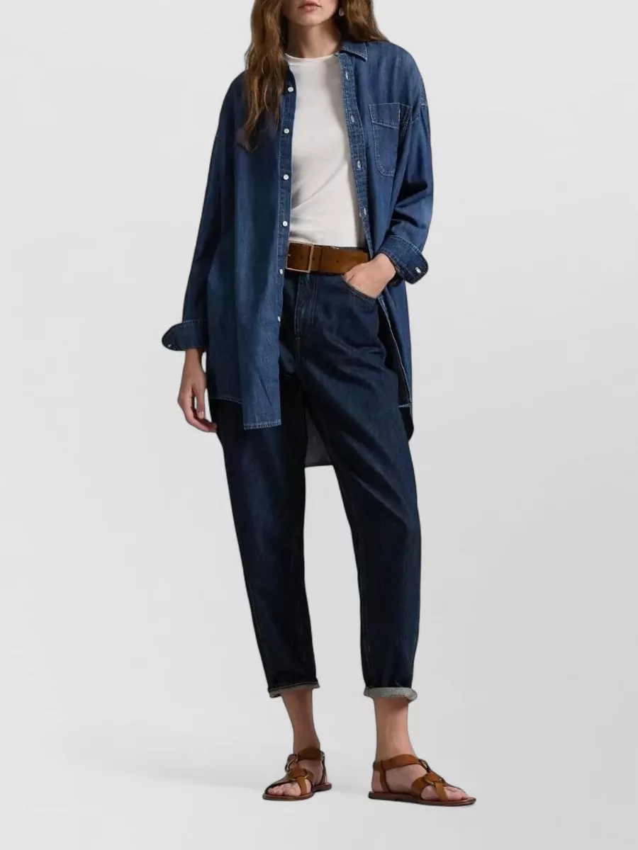 Polo Ralph Lauren Relaxed Denim Shirt Long Sleeves In Multi