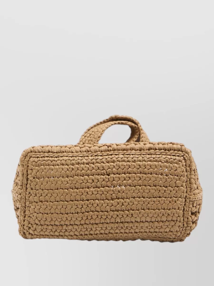 Tod's Small Raffia Shopper Bag Shoulder Strap