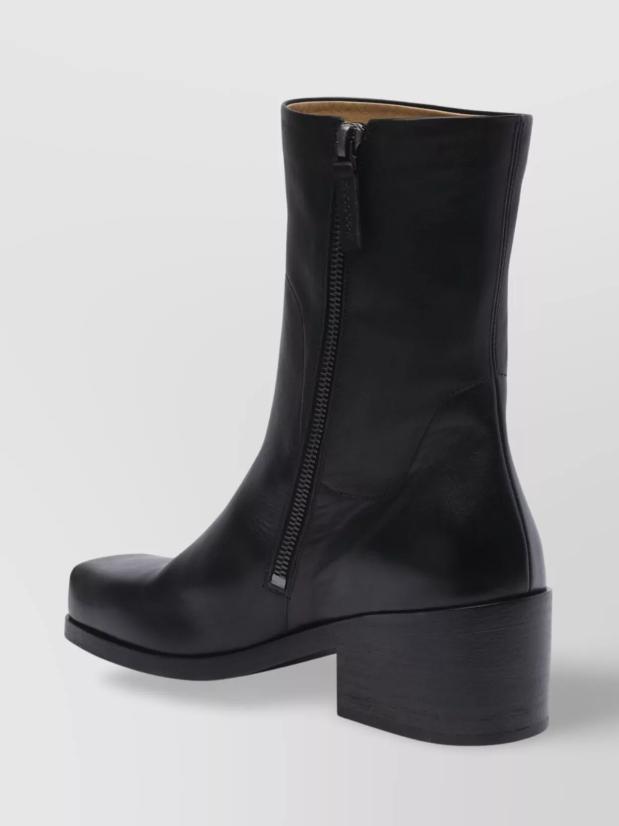 Marsèll Leather Square Toe Ankle Boots