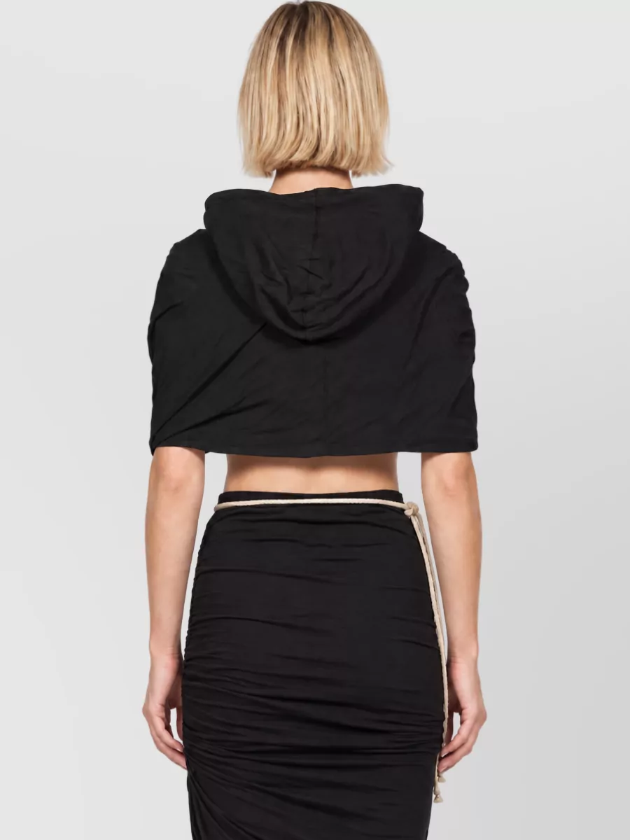 Rick Owens Hooded Cotton Tank Top