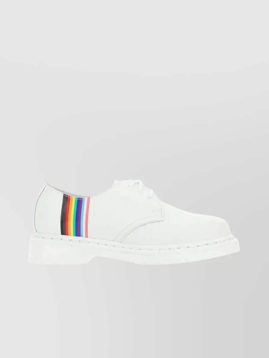 Shop Dr. Martens' 1461 Pride Lace-up Shoes With Rainbow Stripe Detail In Cyan