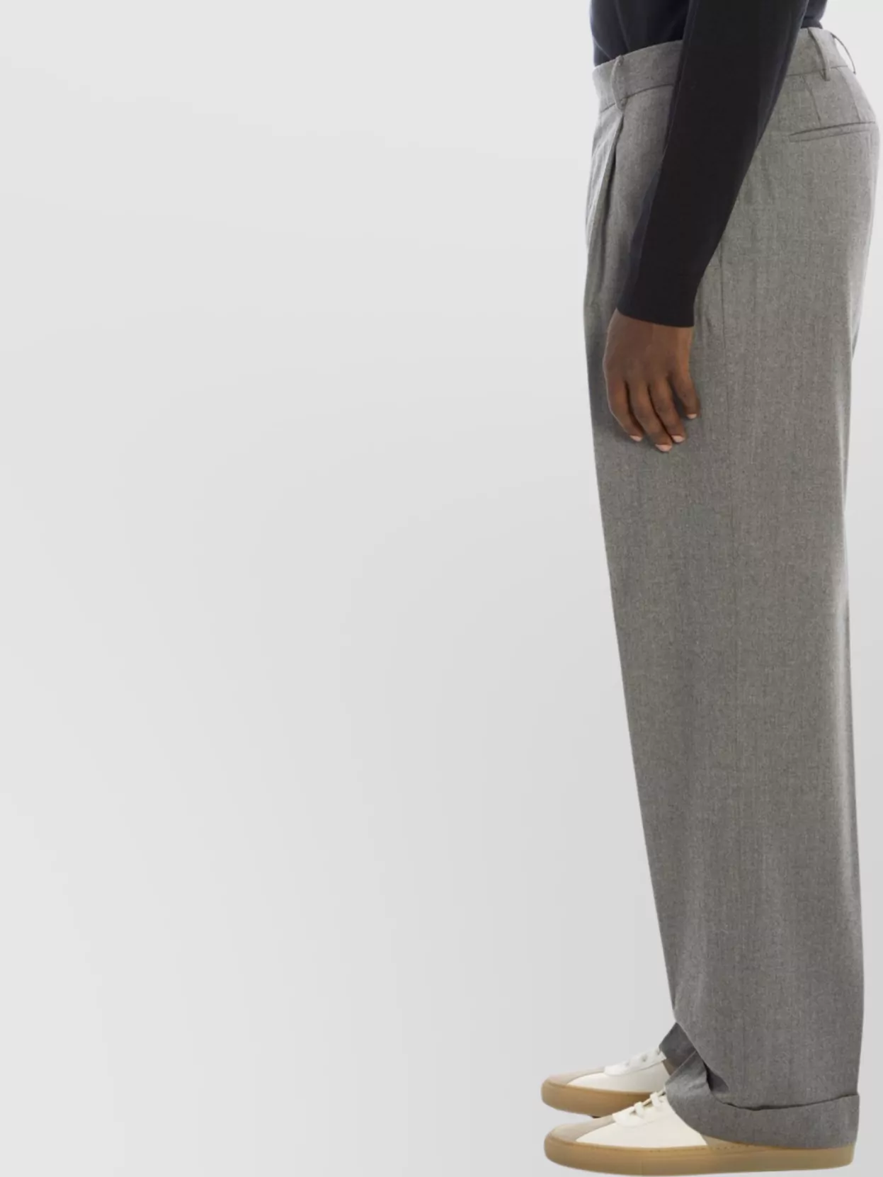 Pt Torino Wool And Silk Blend Wide Leg Trousers