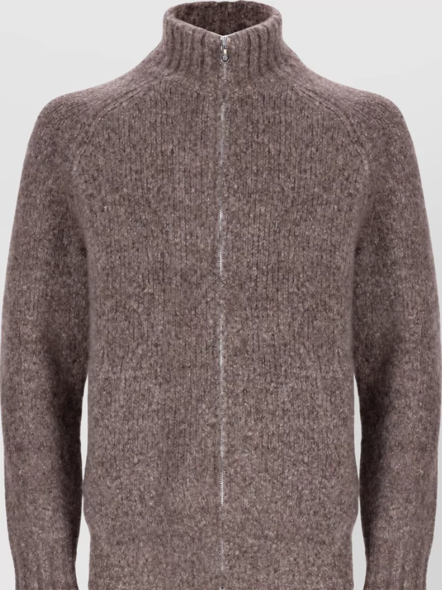 Brunello Cucinelli cashmere silk zip cardigan