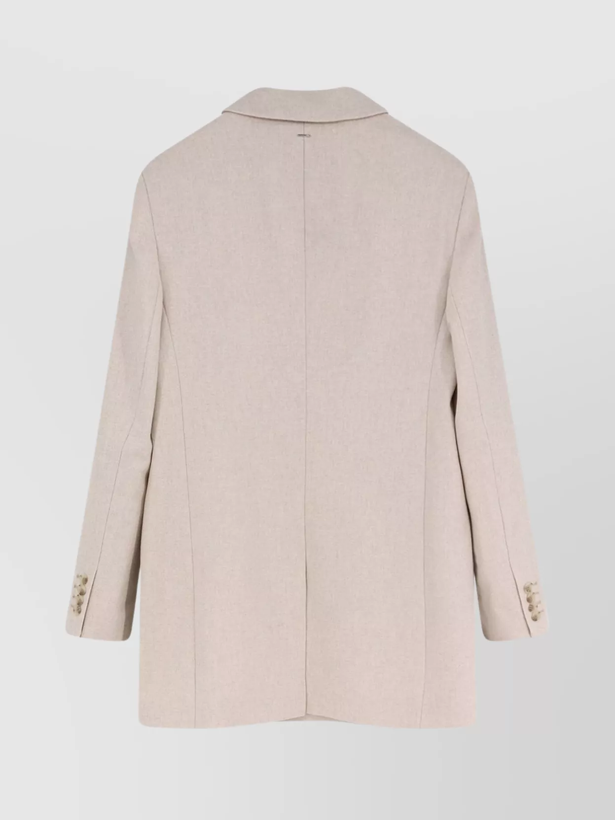 Hugo Boss Wool Blend Blazer Peak Lapel In Neutral