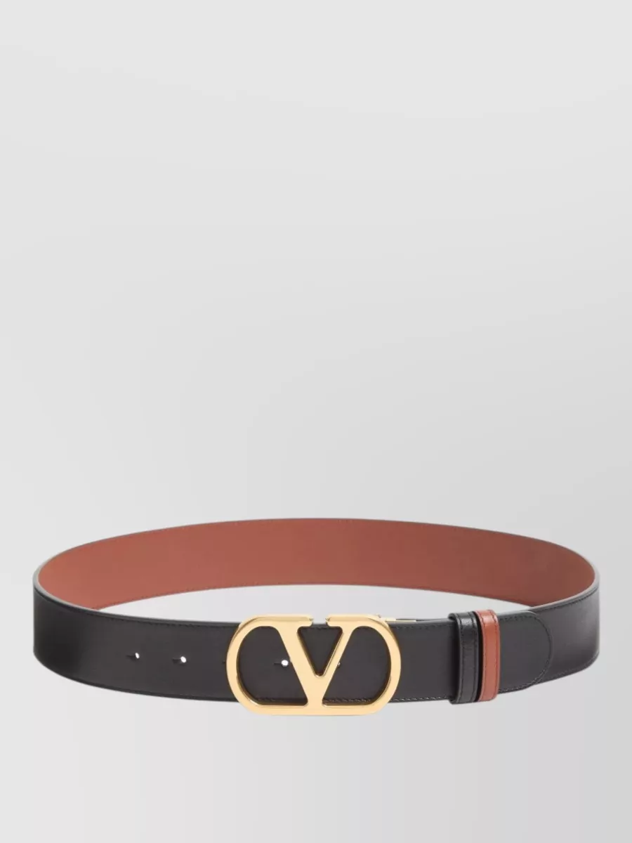 Valentino Leather Reversible Belt