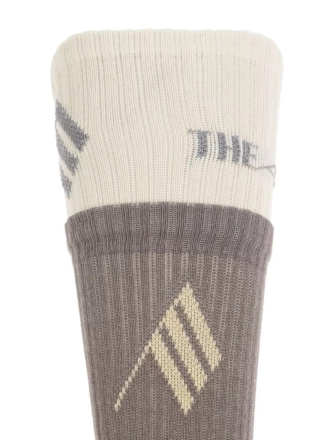 The Attico Ribbed Cuff Mid-Calf Length Contrast Top Socks