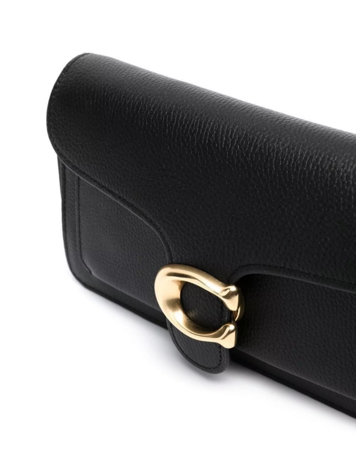 Shop Coach Tabby Chain Leather Clutch Strap