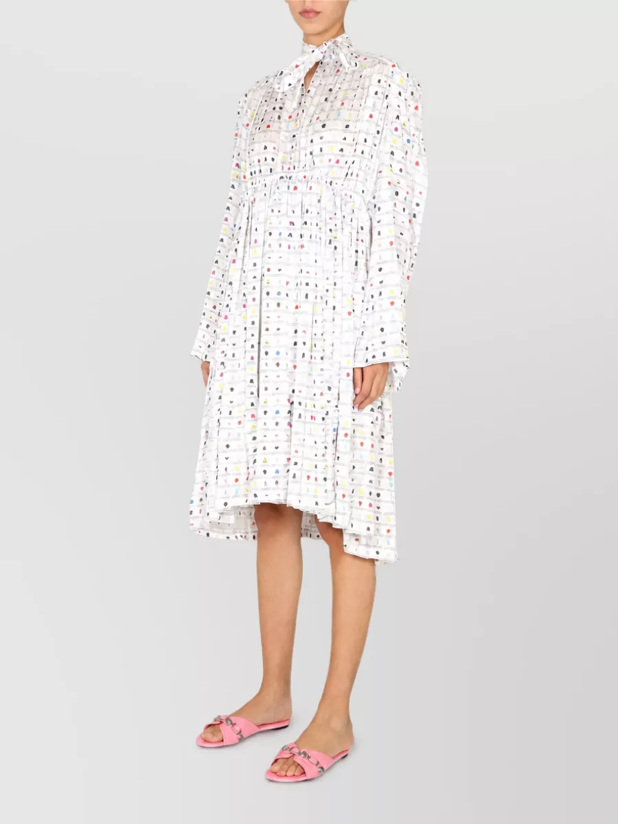 Balenciaga Floral-Print Dress