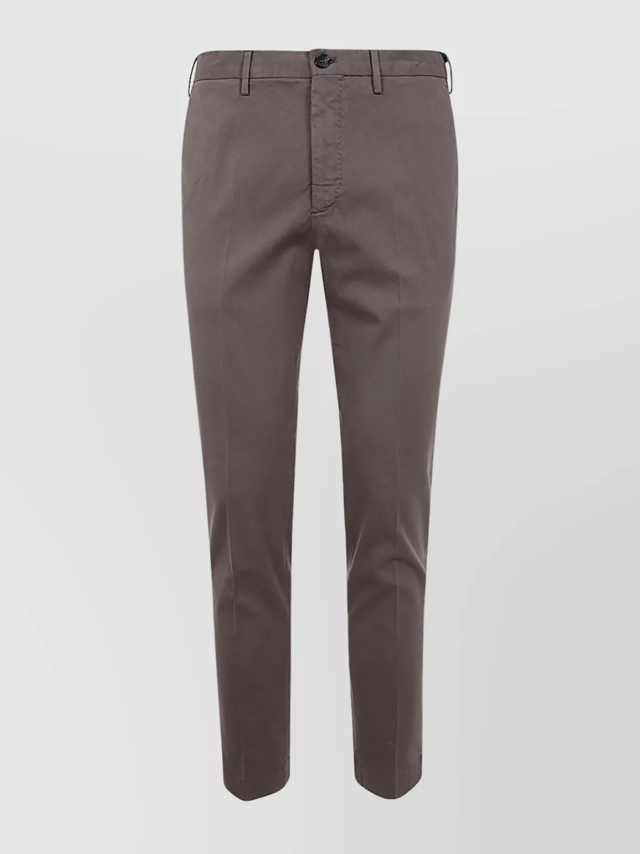 Incotex Tailored Trousers With Pockets And Loops In Brown