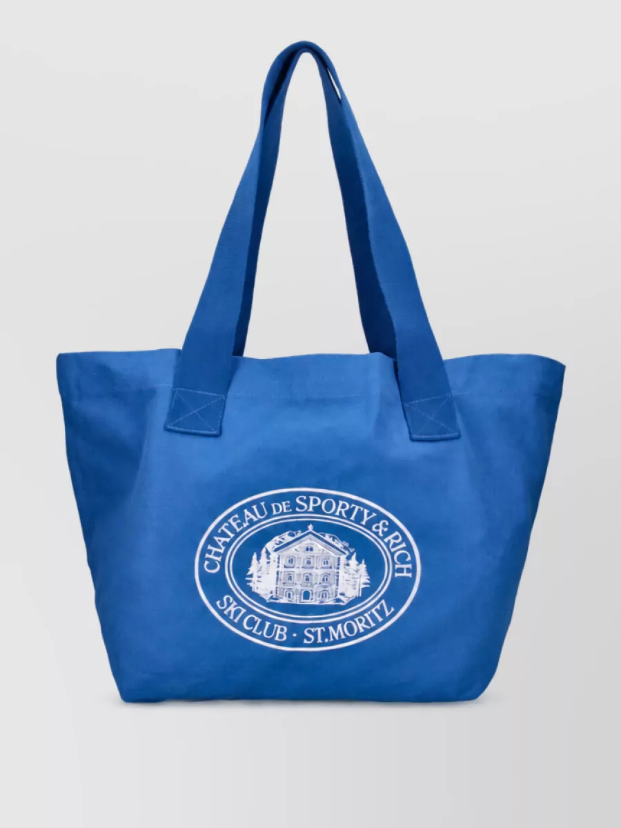 Sporty & Rich cotton beach bag