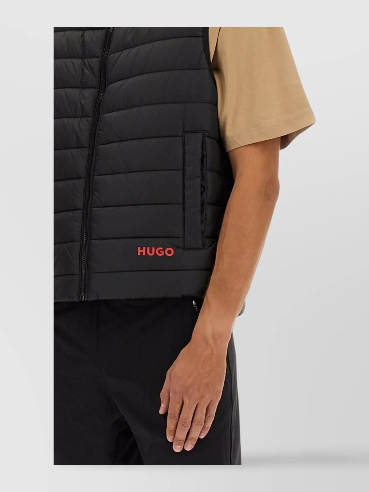 Hugo Neck Padded Sleeveless T-Shirt