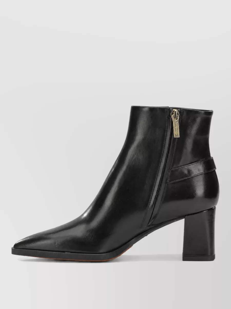 Santoni Leather Elly 65Mm Zippered Ankle Boots