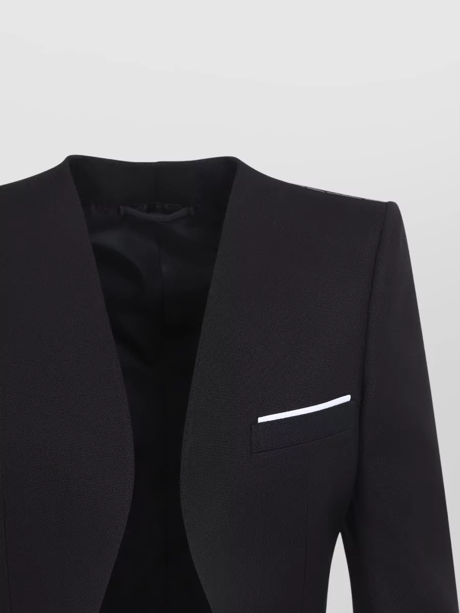 Tom Ford Silk Wool Collarless Blazer
