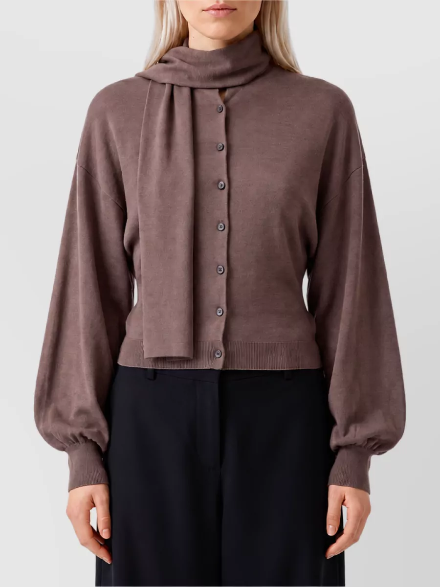 Jacquemus silk fitted cardigan