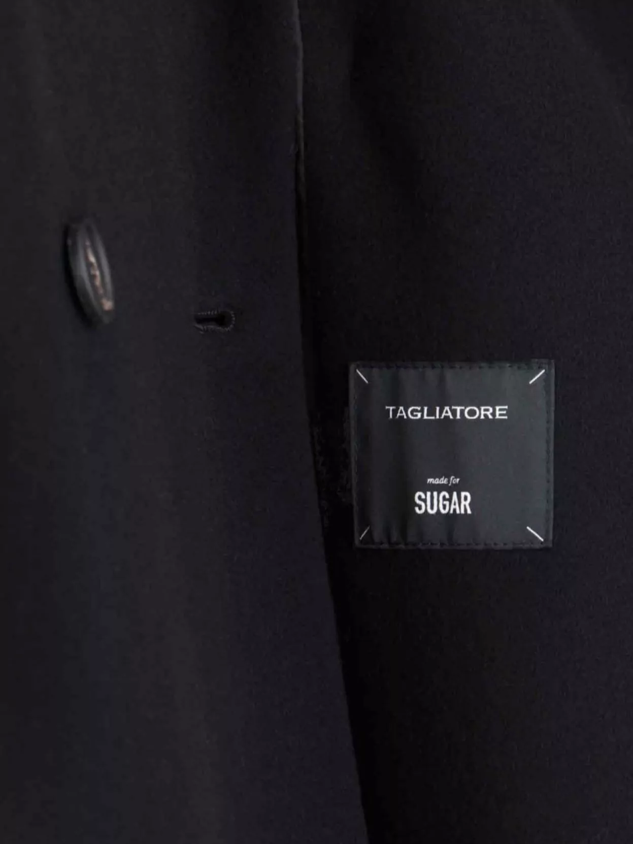 Tagliatore Lapel Long Button Flap Jacket