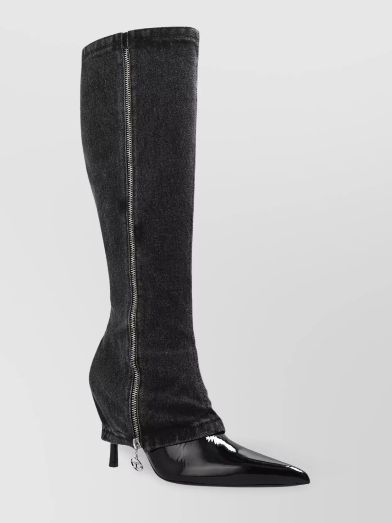 Diesel Denim Stiletto Heel Ankle Boots