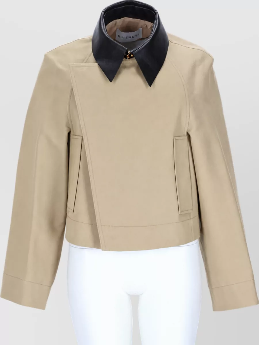 Givenchy cropped single breasted coat