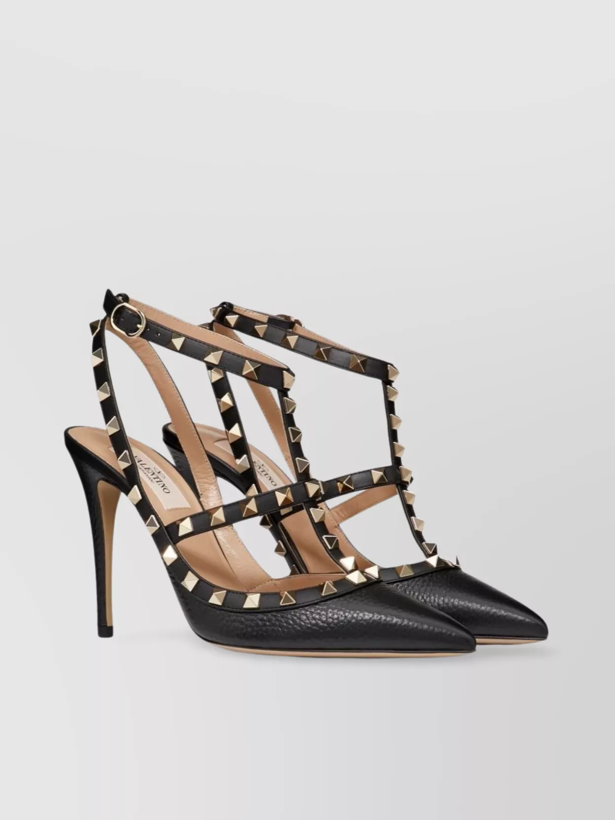Valentino Garavani Studded Pointed Toe Slingback Pumps