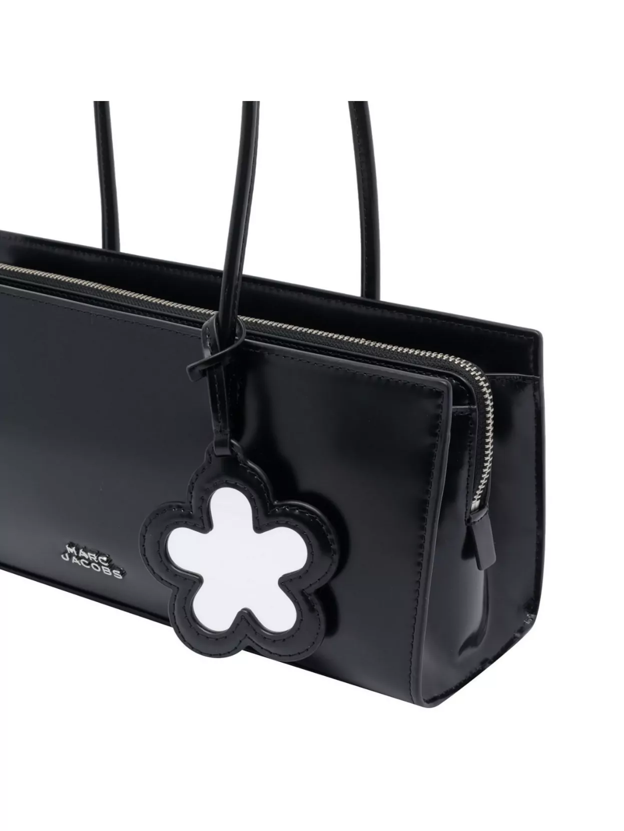 Marc Jacobs Double Handle Flower Charm Shoulder Bag