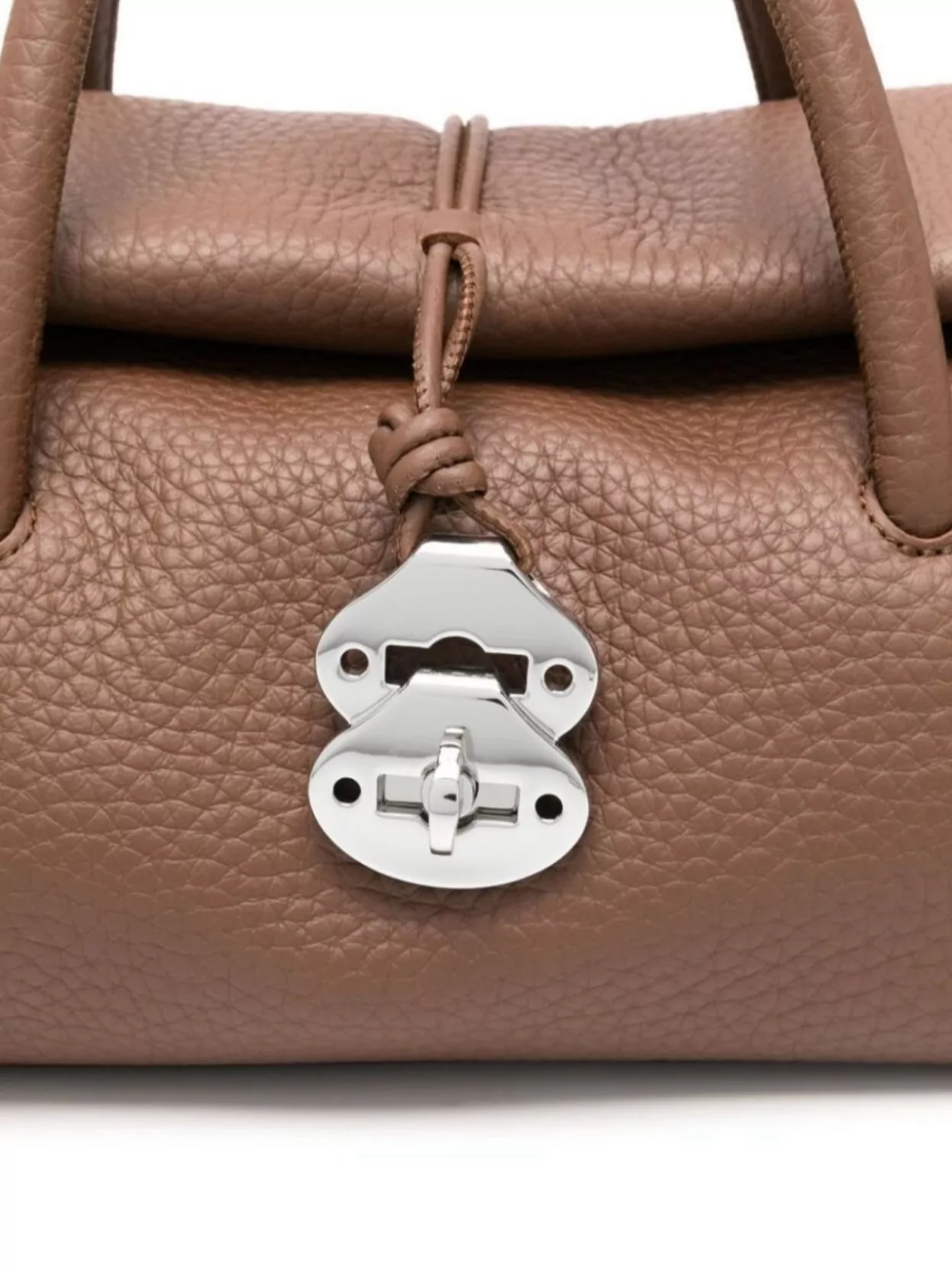 Zanellato Small Leather Shoulder Bag Featuring Studs