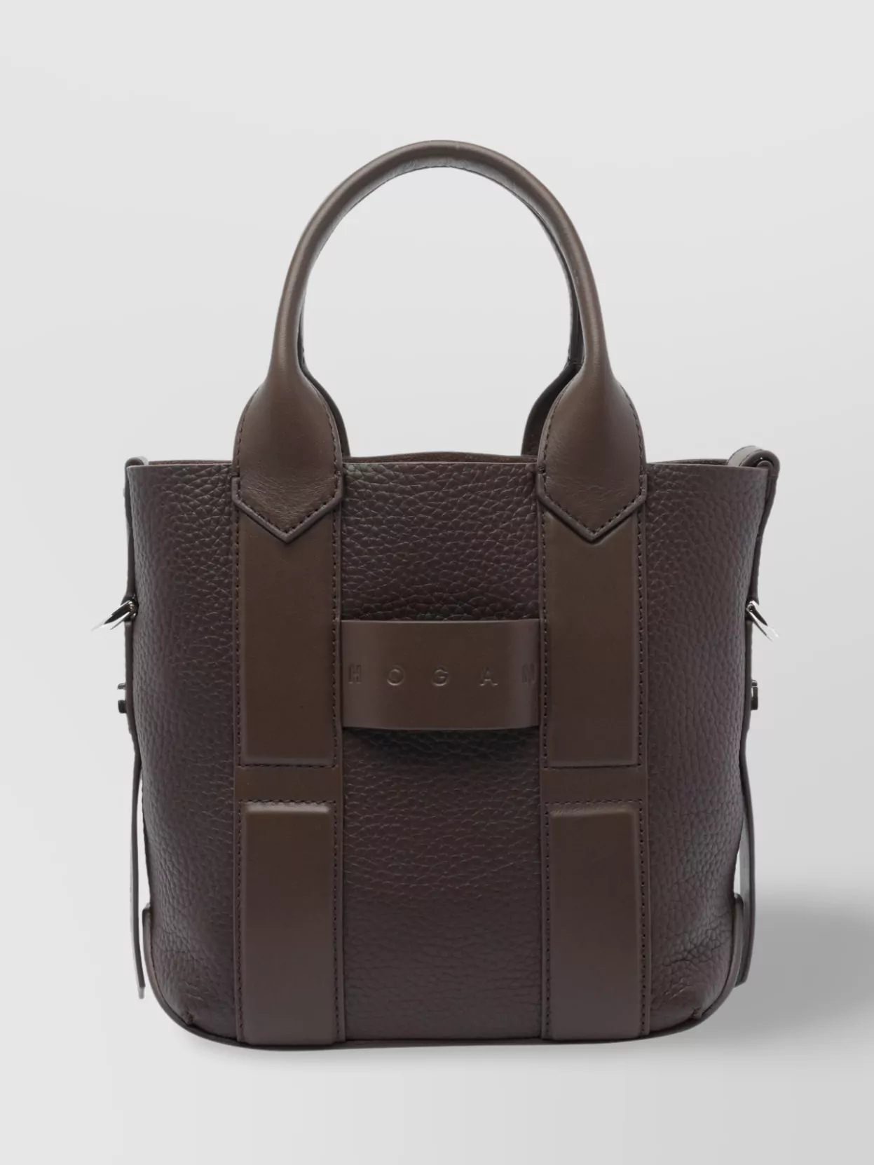 Hogan Small Script Leather Handbag
