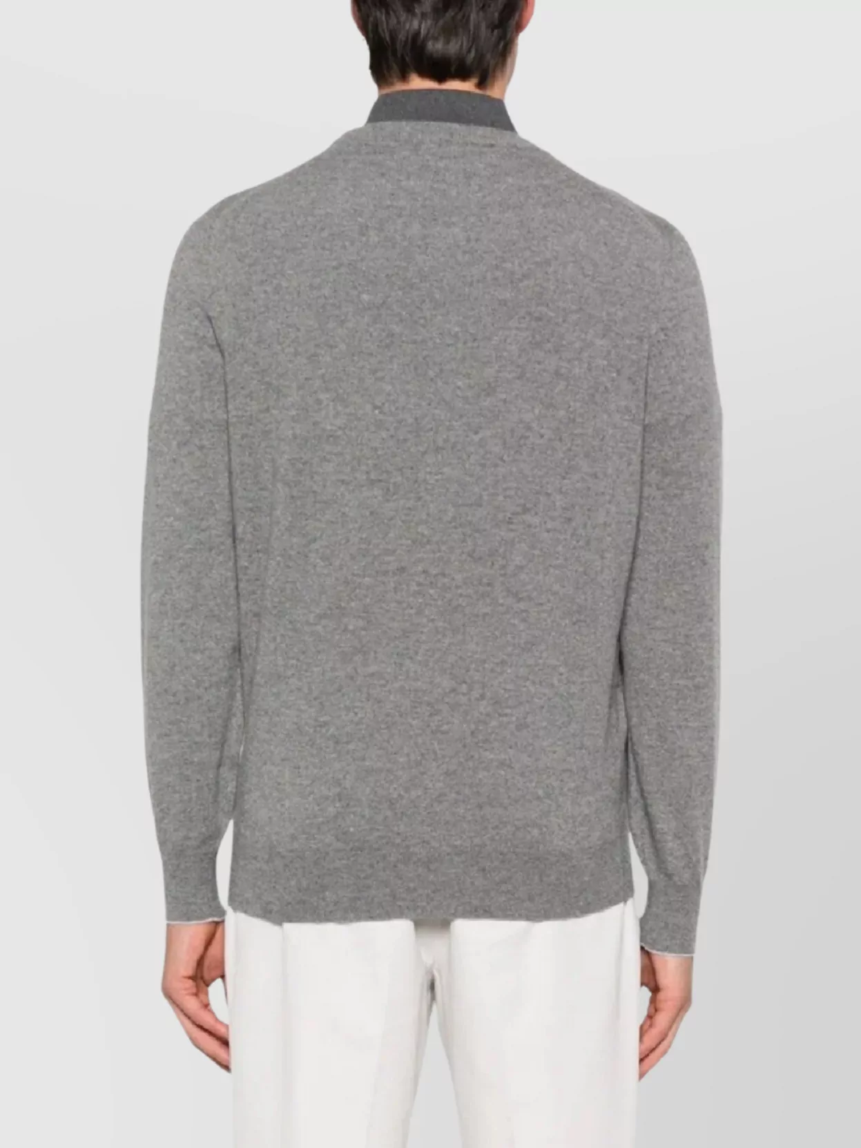 Brunello Cucinelli Crew Neck Sweater Long Sleeves In Multi