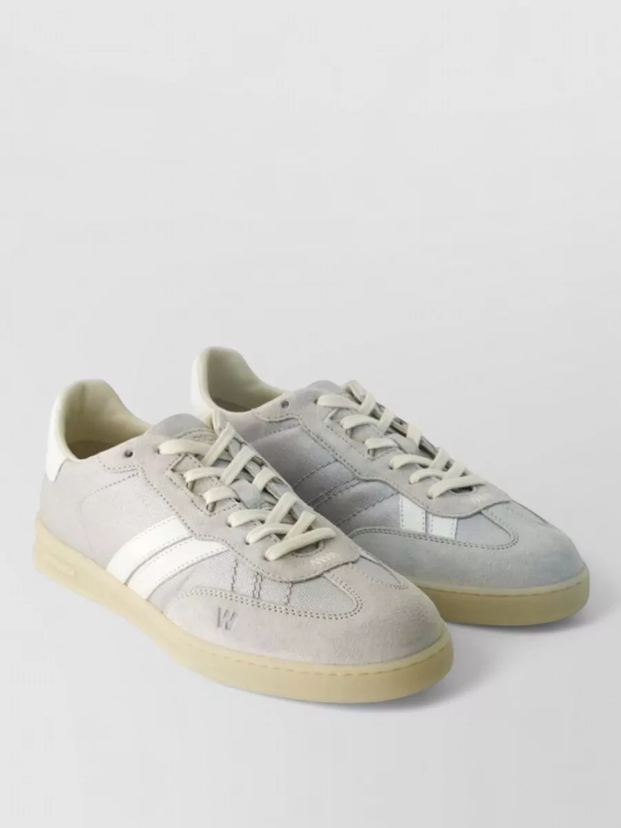 Woolrich Leather Paneled Low-Top Sneakers