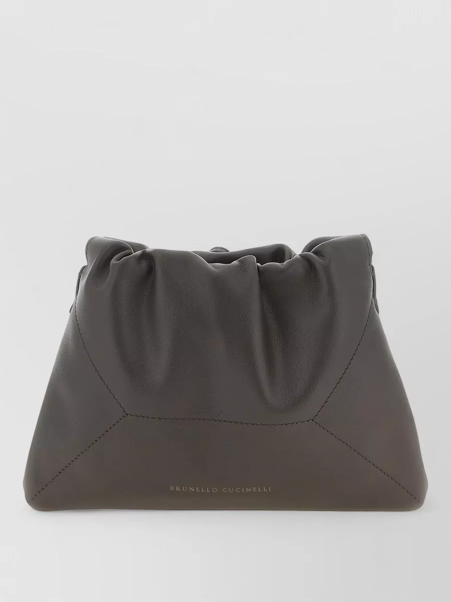 Brunello Cucinelli leather shoulder bag