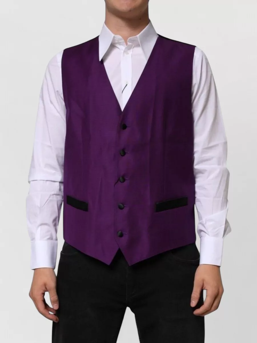 Dolce&Gabbana Wool silk waistcoat