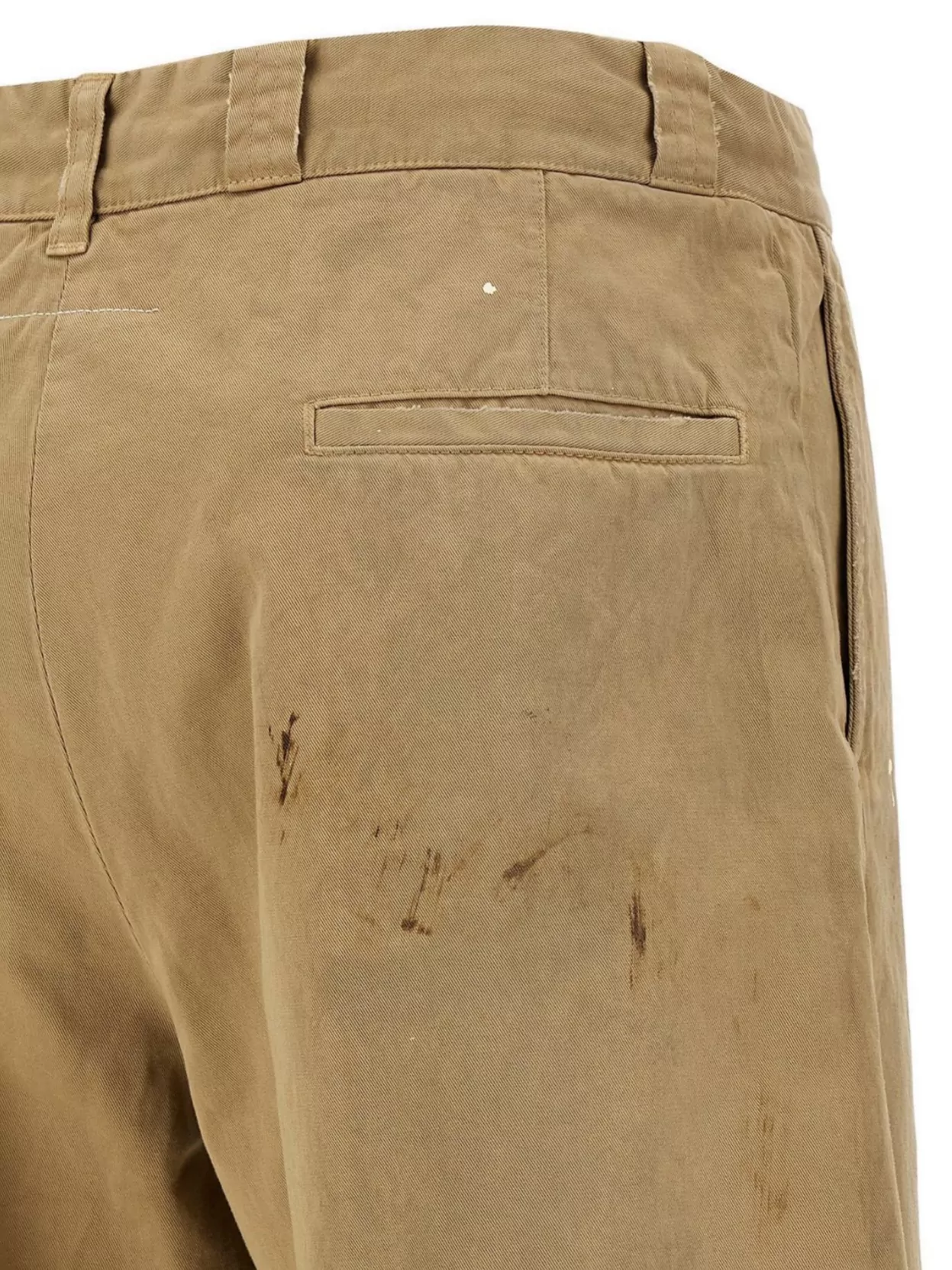 Mm6 Maison Margiela Belt Loops Paint Splatter Design Shorts