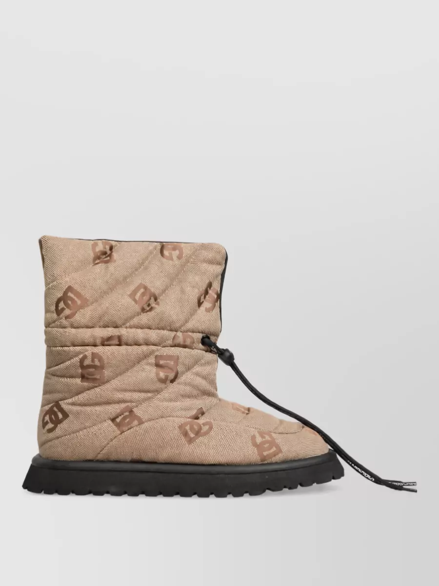 Dolce&Gabbana logo print snow boots