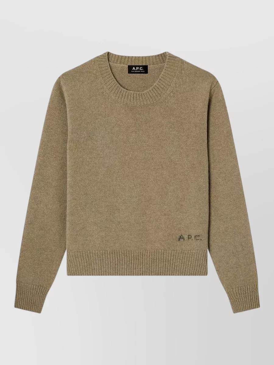 A.P.C. wool boxy crew neck sweater