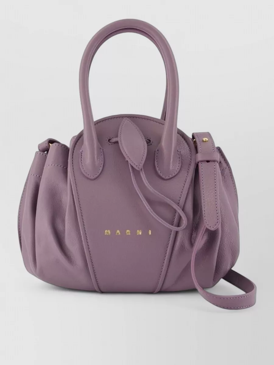 Marni tulipea small leather shoulder bag
