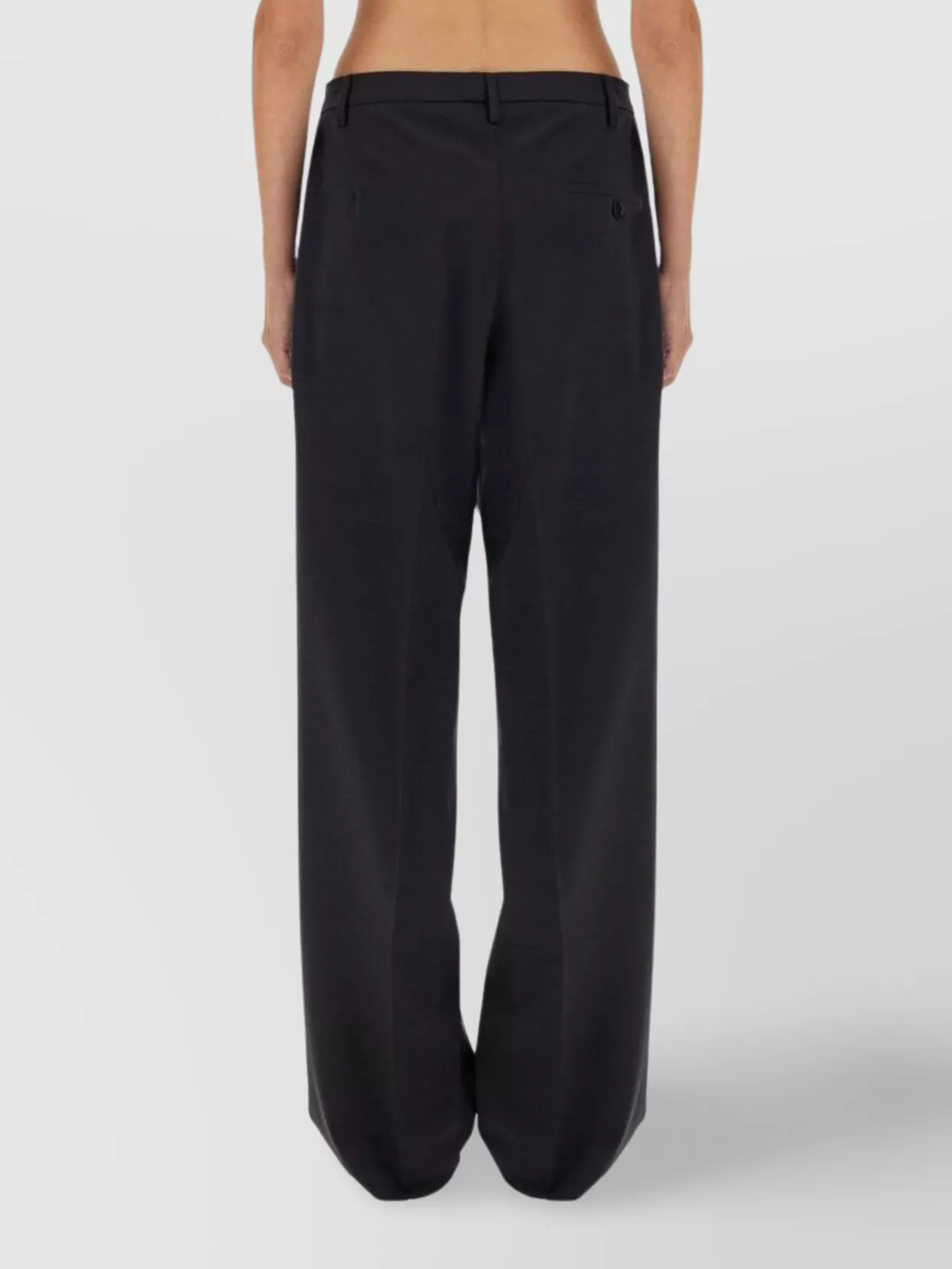 Shop Aspesi Regular Fit Trousers With Pockets And Pleats