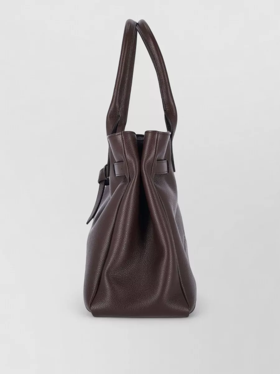 Ballantyne Tote Bag Structured Shape Top Handles Strap