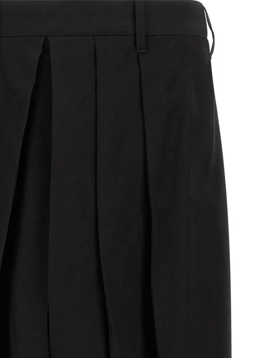 Yohji Yamamoto Wool Wide-Leg Tailored Shorts