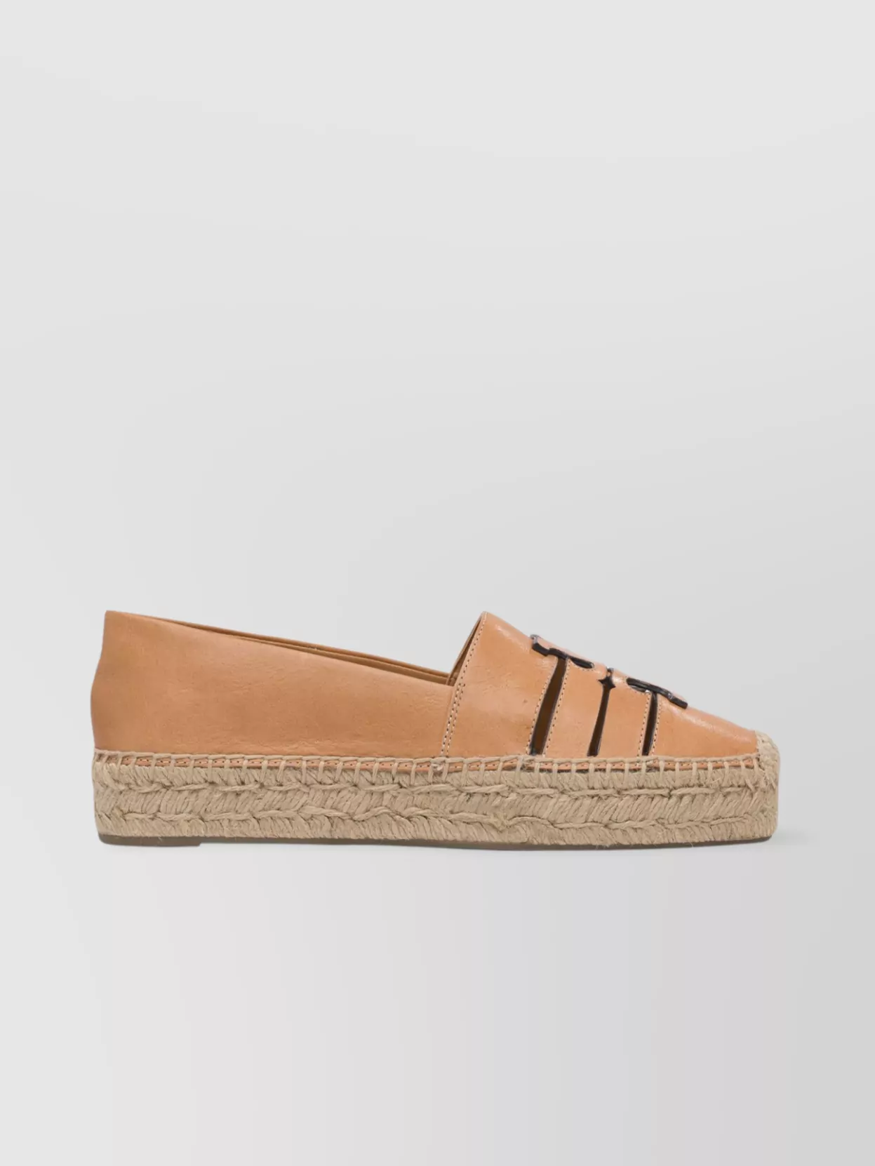 Tory Burch Ines Leather Platform Espadrilles