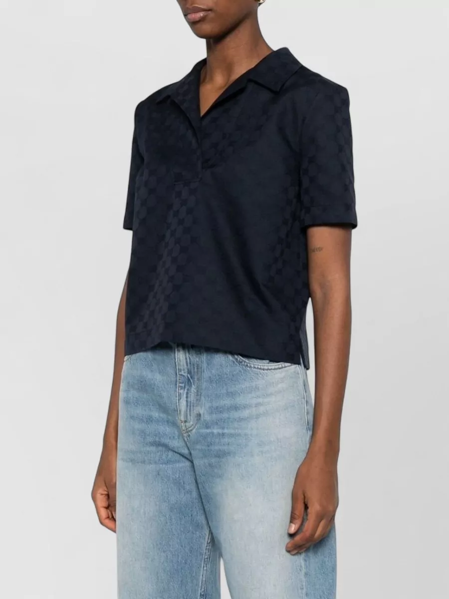 Gucci Patterned Short-Sleeve Polo Shirt