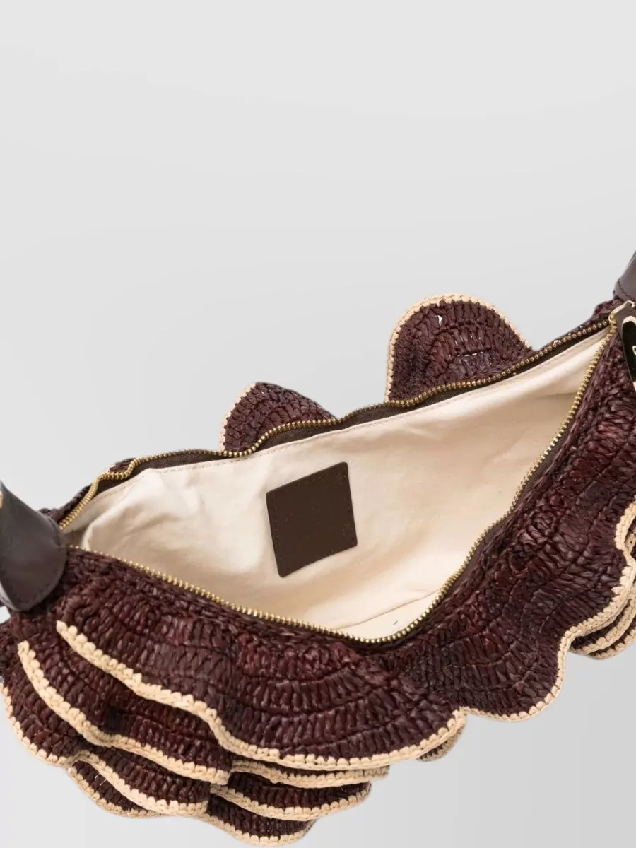 Zimmermann Raffia Woven Clutch Bag