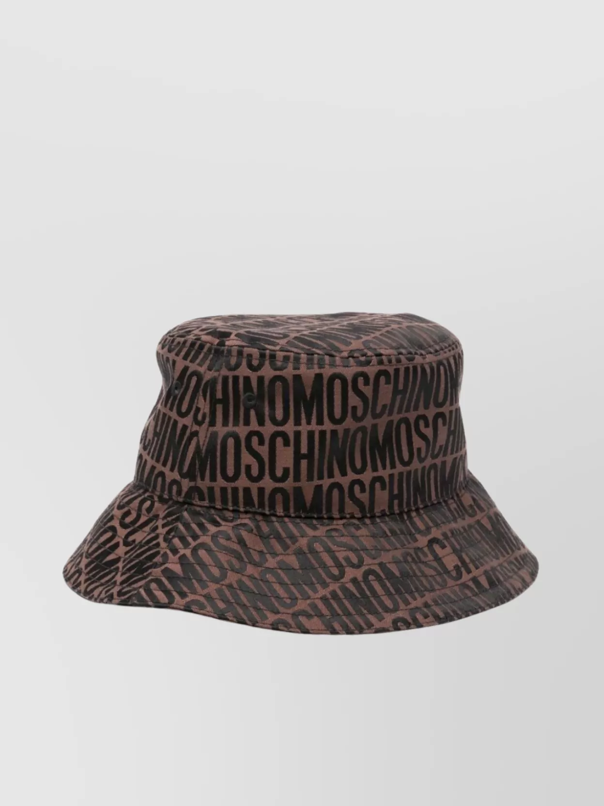 Shop Moschino Wide Brim Hat For Casual Style In Brown
