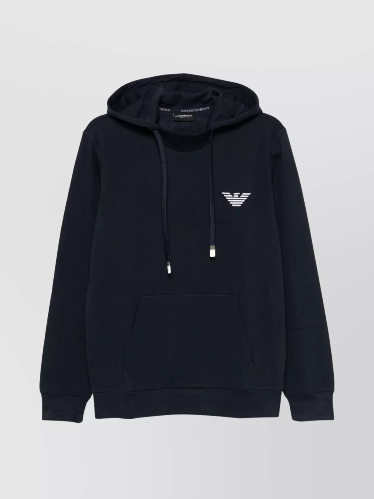 Emporio Armani Logo Cotton Blend Hoodie