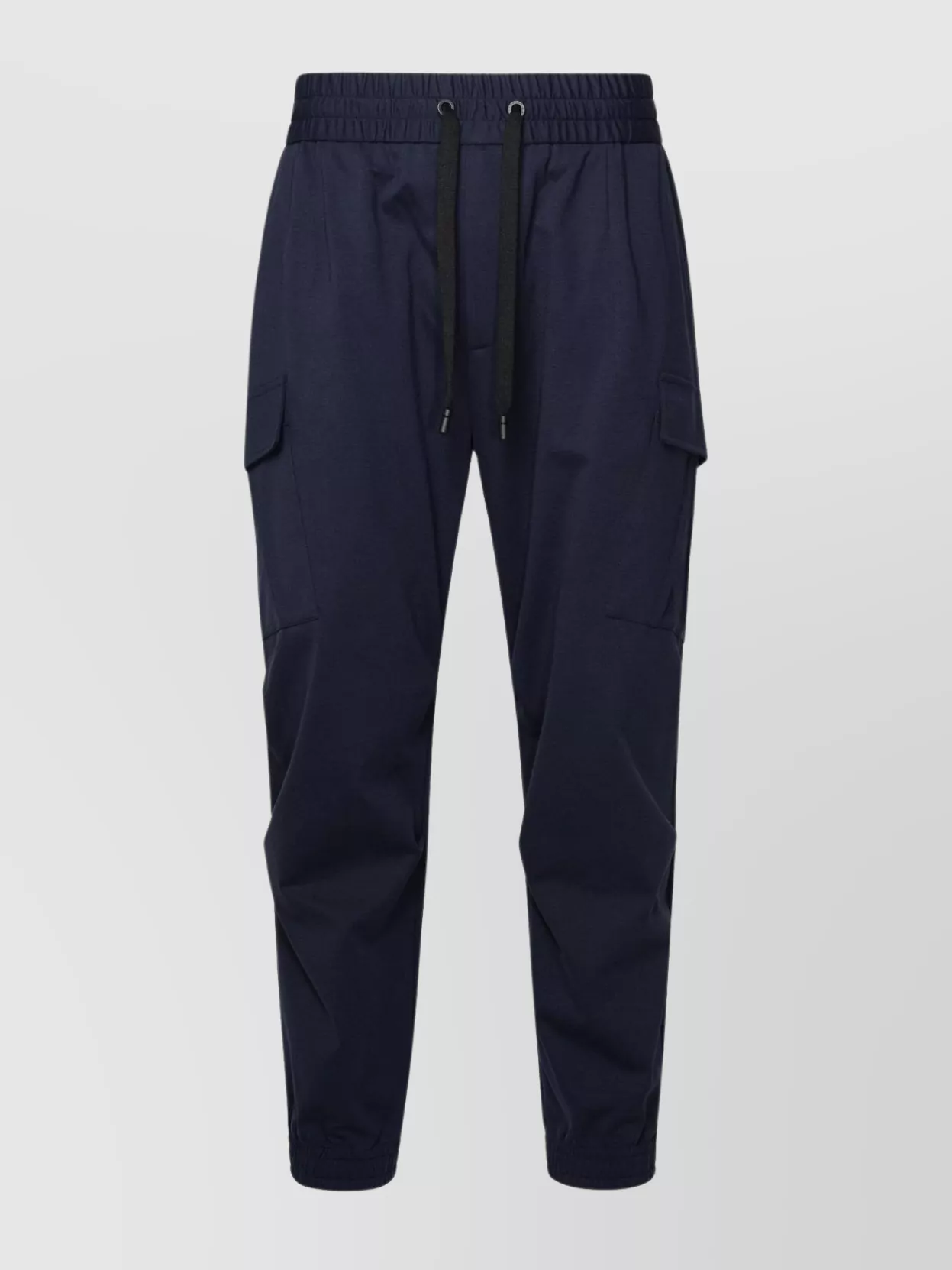 Dolce & Gabbana Cotton Blend Trousers Cargo Pockets In Blue