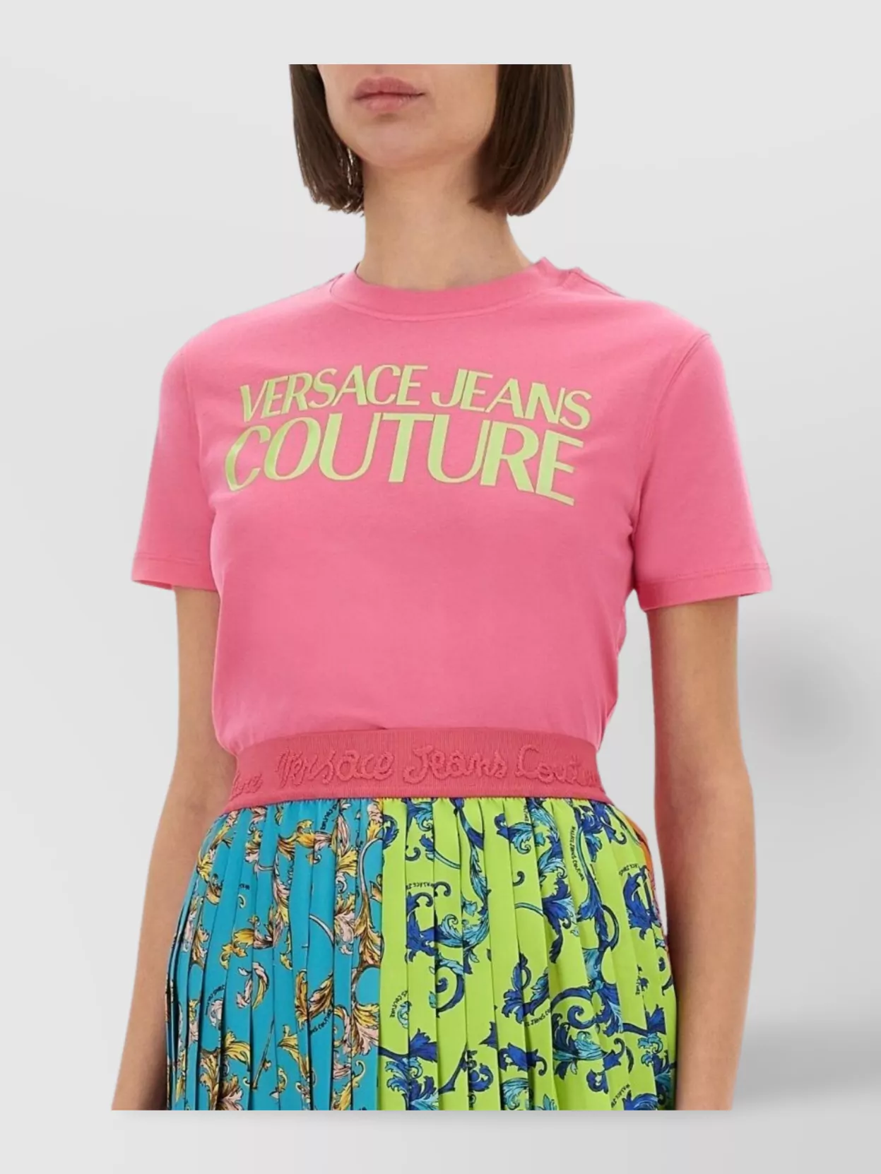 Versace Jeans Couture Logo Crew Neck T-Shirt Tiny Fit